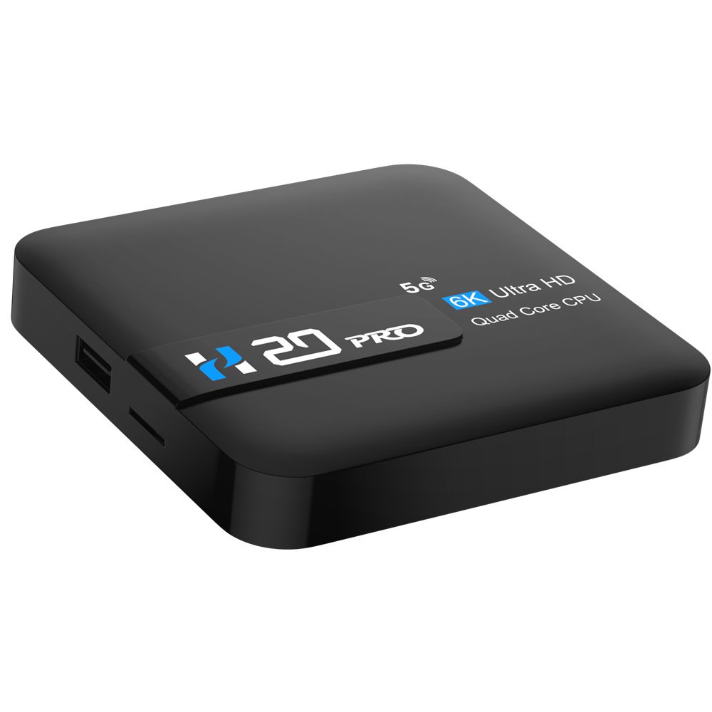 H20PRO Android 10.0 Smart TV Box 2GB RAM 8GB ROM Allwinner H616 Quad-core 2.4G/5G WIFI BT4.0 1000M 6K Media Player Set Top Box