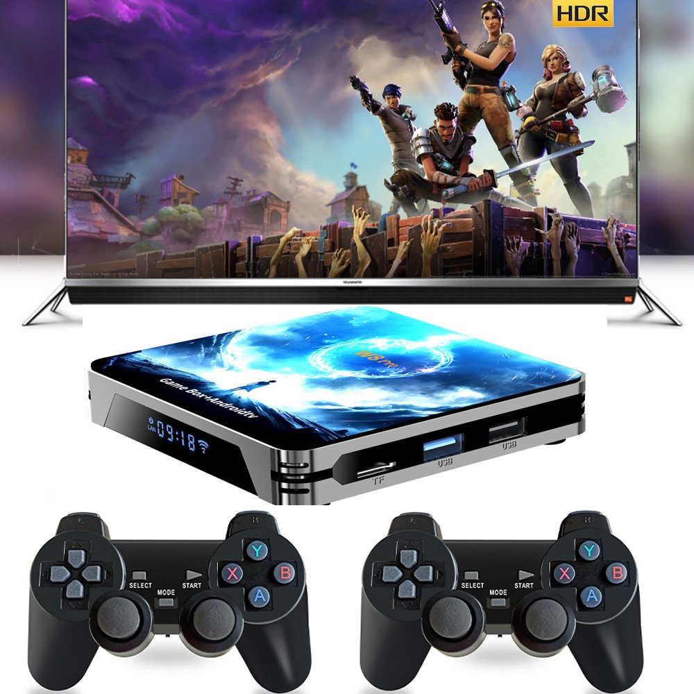 Android14 W8 PRO Entertainment TV Box H313 Dual System Game Console Support 6K Video Playback 3D Multi-function Set Top Box