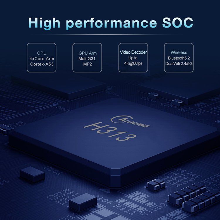 New Tv Box Q1 ATV Android 10 Allwinner H313 Quad Core 5G Wifi 4k 2GB 16GB smart tv android box with BT Voice Remote Set-Top Box
