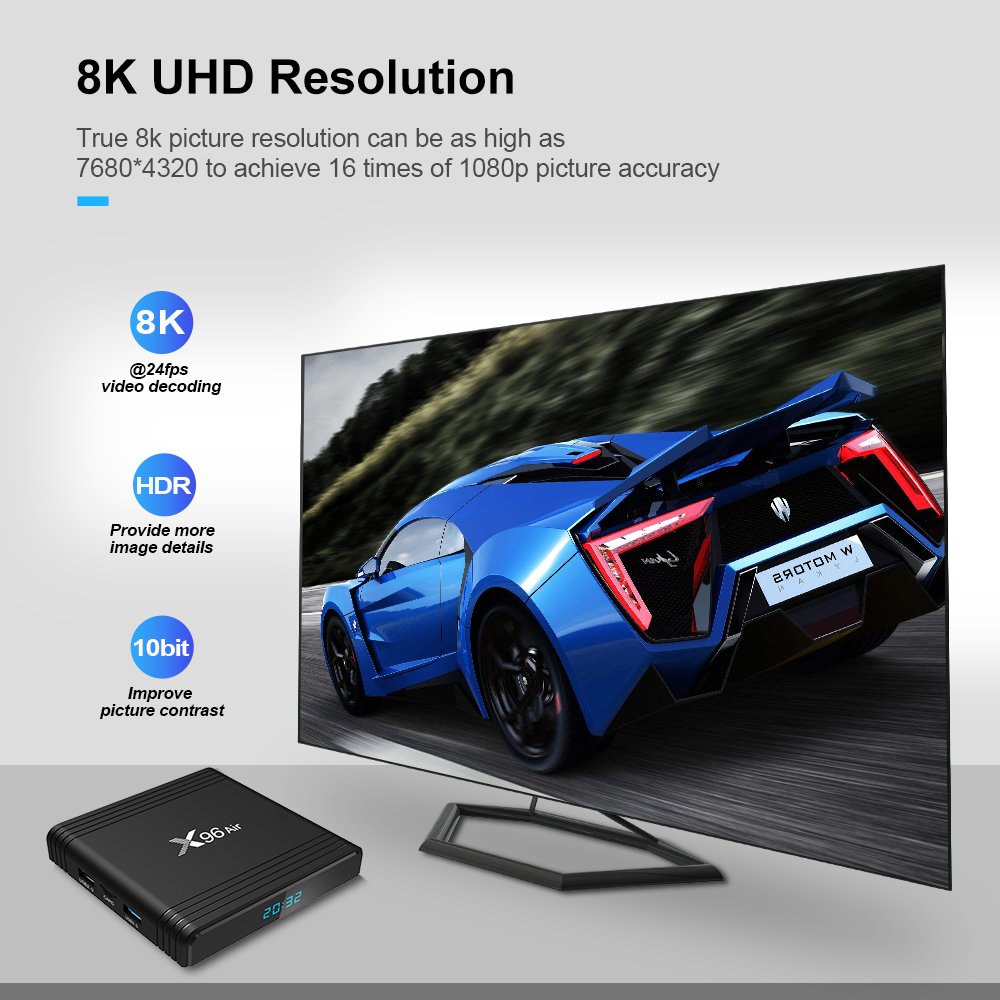 Wholesale Android 9.0 4K HD Set Top Box Amlogic S905x3 X96 air 4GB 32GB Smart Android OTT TV Box vs X96mini