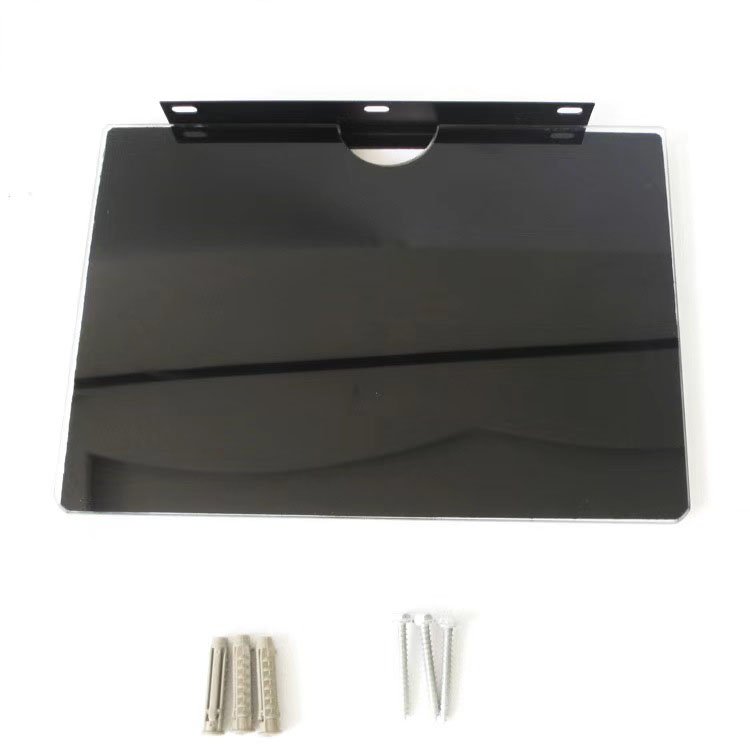 Fixed Wall Set Top Box Shelf DVD Rack Tempered Glass Holder DVD Top Wall Mount Shelf