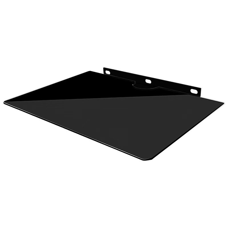 Fixed Wall Set Top Box Shelf DVD Rack Tempered Glass Holder DVD Top Wall Mount Shelf