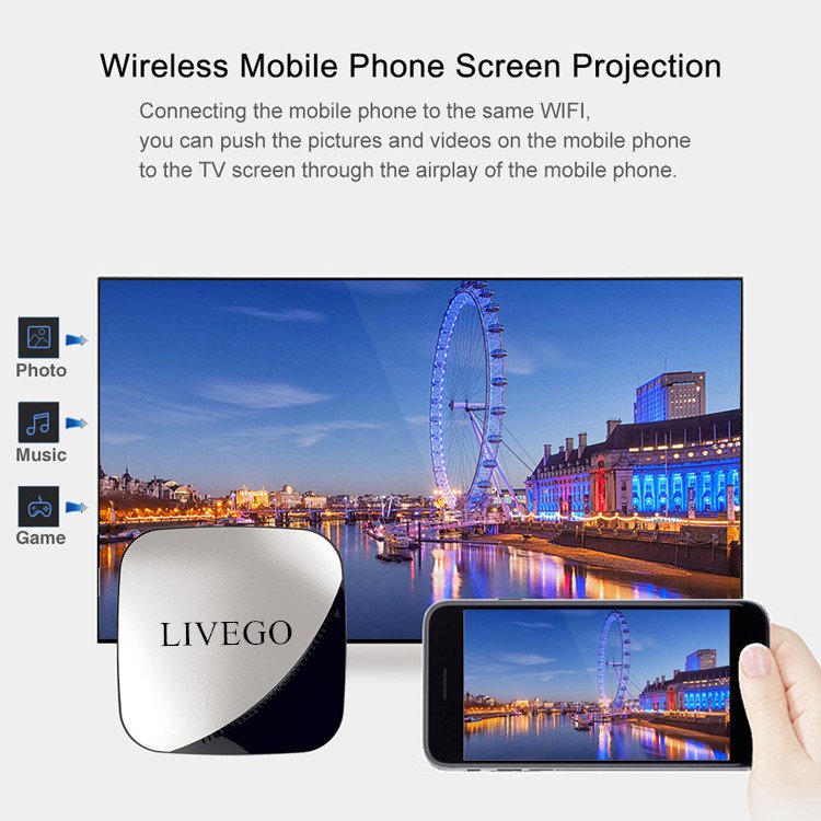 New Leadcool Android 9.0 Livego Set Top Box 4K TV Box RK3318 Quad Core USB3.0 UHD Image BT4.0