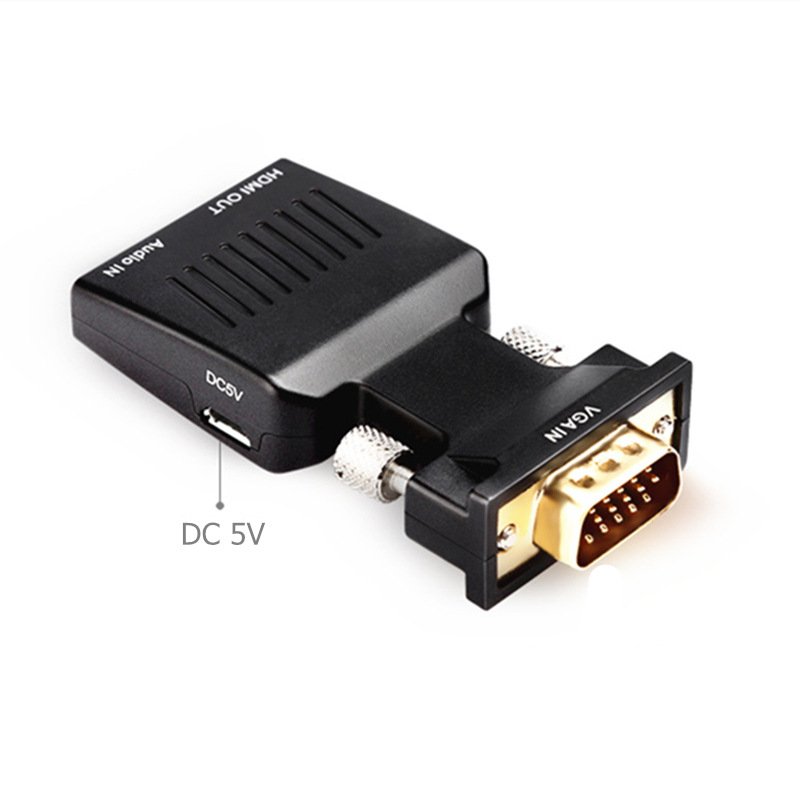 HDMI to VGA Audio Output Cable Computer Set-top Box Converter Connector Adapter for Laptop PC Monitor Projector HDTV Chromebook