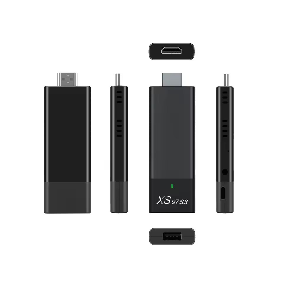 XS97 S3 HOT Sale Wholesale NEW Design Model TV Dongle Allwinner H313 TV Stick Android TV Stick Set Top Box