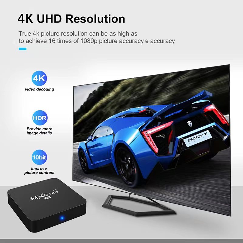 TV BOX Android 11.0 RK3228A 2.4G 5G WiFi 8GB RAM 128GB ROM HD 3D 1080P Youtube Media Player MxqPro 4K 5G tv Set top Box