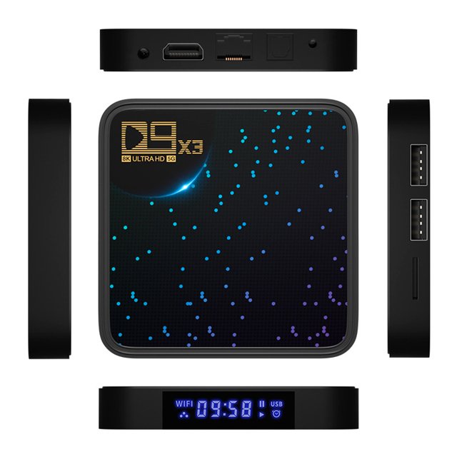 HD TV D9X3 S905X3 TV BOX ATV Android network TV set-top box network player 5GWIFI
