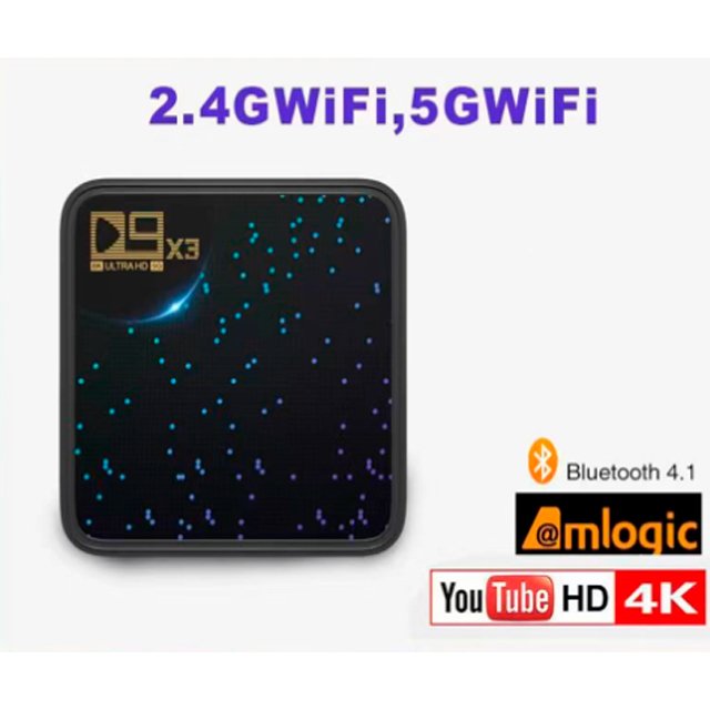 HD TV D9X3 S905X3 TV BOX ATV Android network TV set-top box network player 5GWIFI