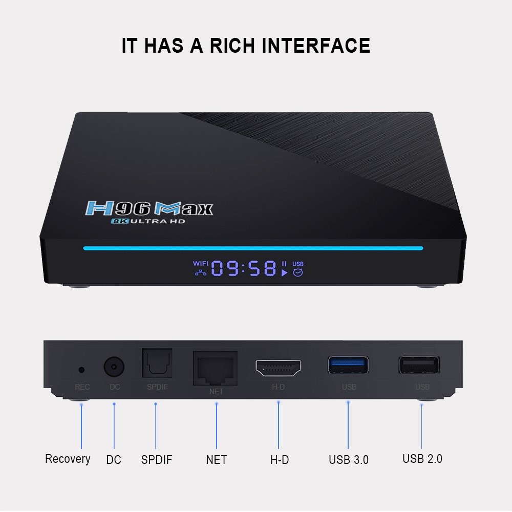 2024 Newest 8K System Best 4K Smart TV Android 1+8GB Mega OTT Smart 4K High Quality Android 11.0 TV Box
