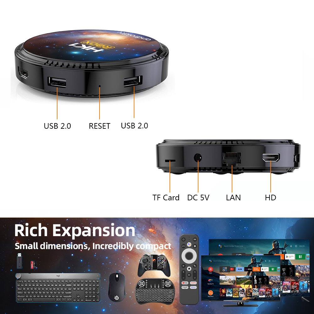 High Quality Custom Made Digital Decoder HD Set-Top Box Factory Sale from China-HK1 RBOX Smart TV Box