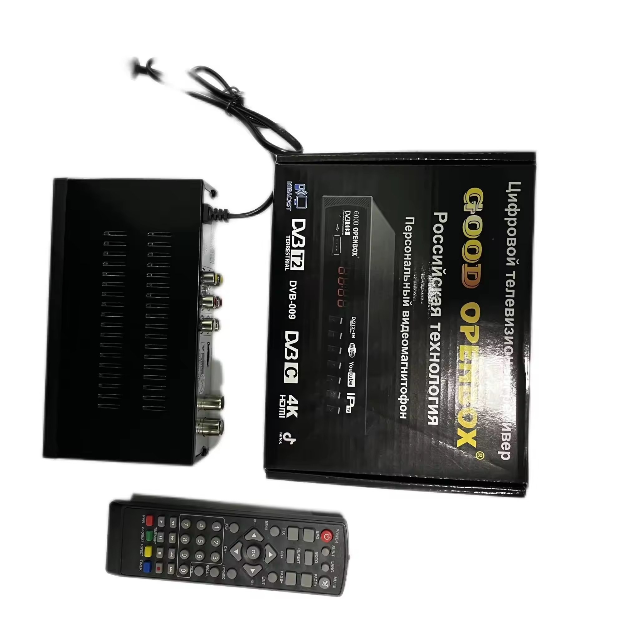 Wireless screen projection strong signal ground receiver 1080 HD 4k, supports IVI, YouTubedVB T2 TV set-top box