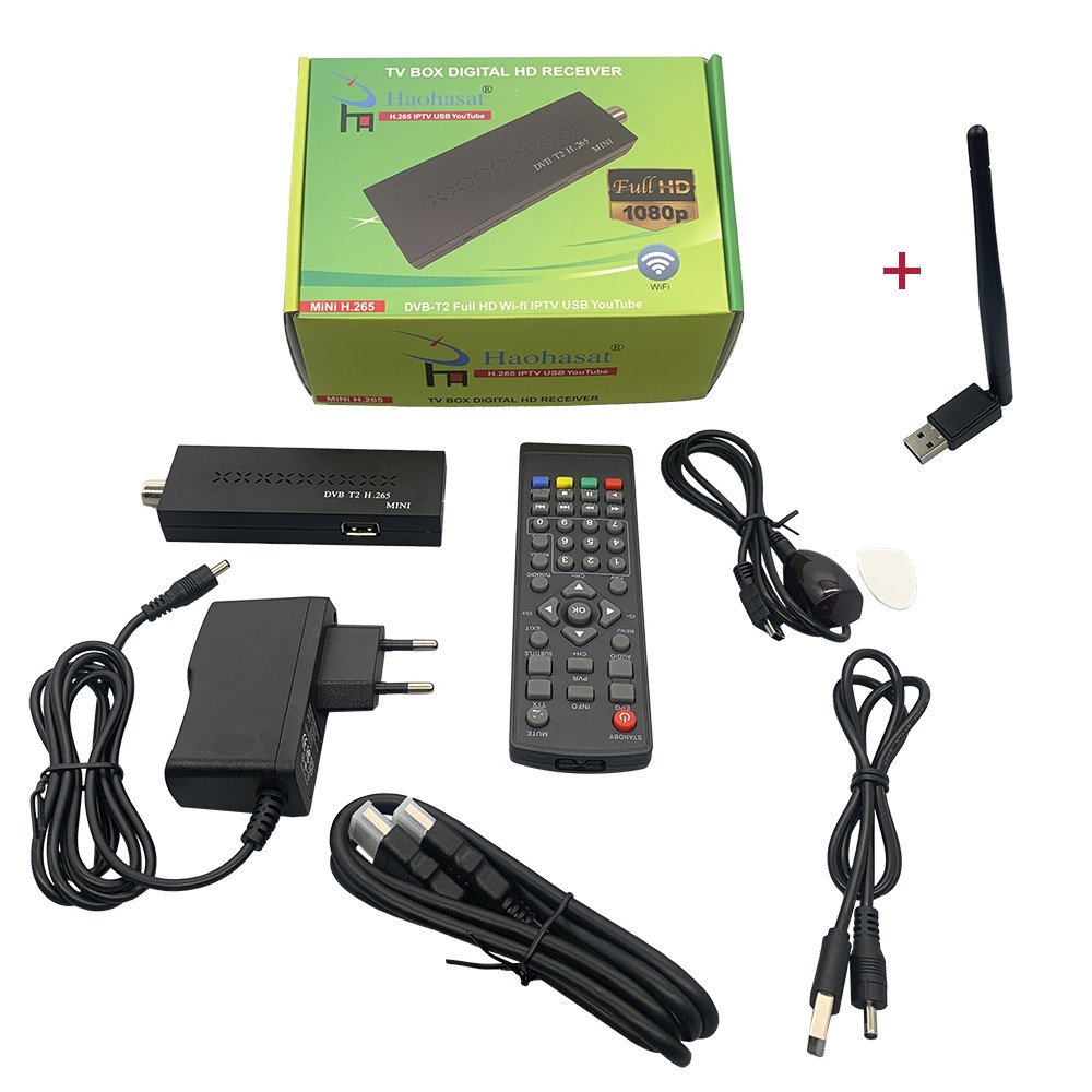 DVB-T2 Mini H.265 TV Stick 4k digital terrestrial Full HD 1080P TV Receiver Set Top box