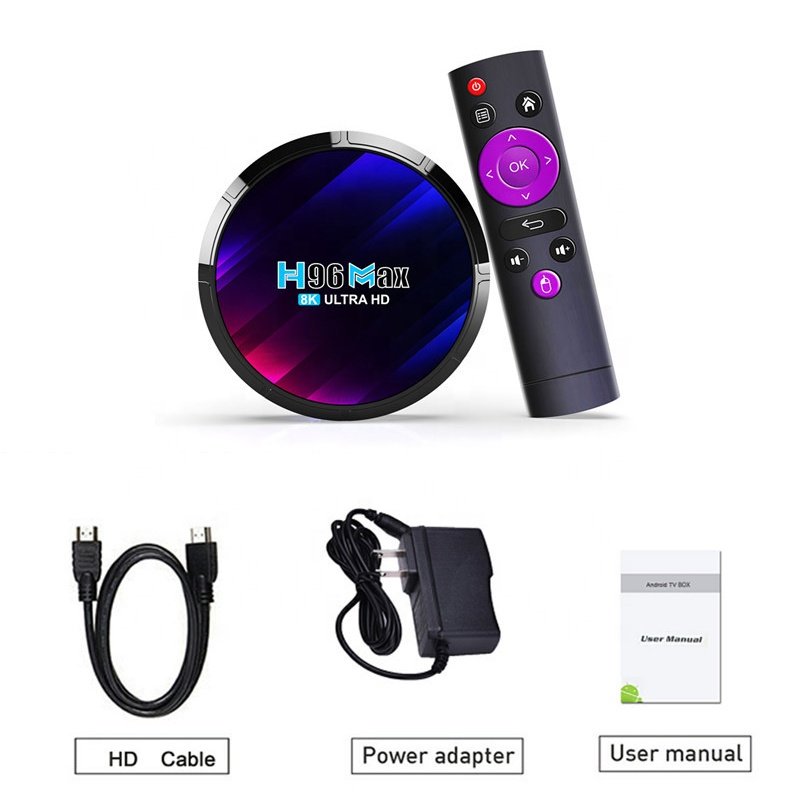 H96 Max 8K Ultra Set Top Box Cheap Set-top Box 8K Android 13 Smart 4GB RAM 64GB ROM Android TV Box