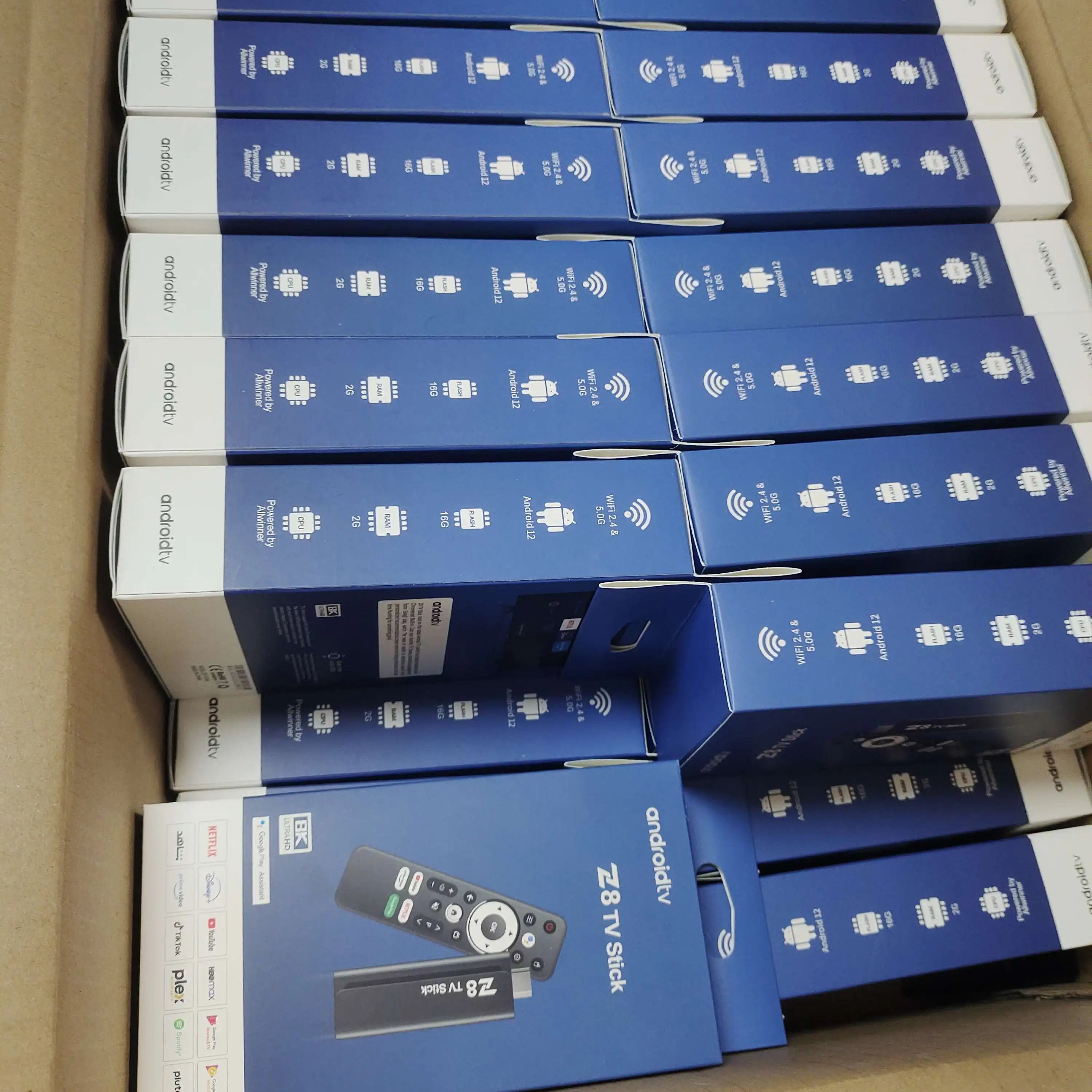 Cheapest Smart Tv Dongle Z8 Stick Android 12 4k Allwinner H618 2gb 16gb Voice Remote Tv Stick 4k 5g Dual Wifi BT Remote