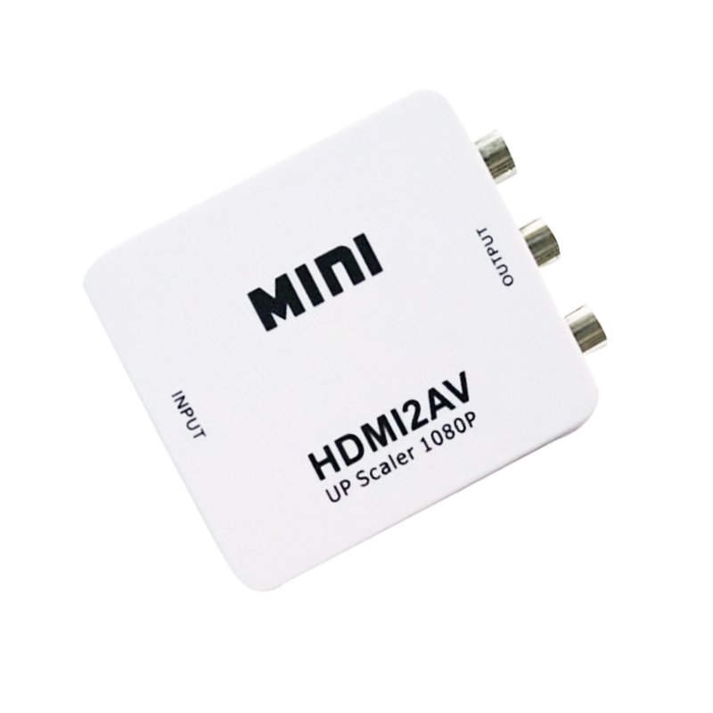 HDMI-compatible to RCA Converter AV/CVBS L/R Audio Video Set Top Box Up Scaler 1080P MINI HD2AV Support NTSC PAL Output HD To AV