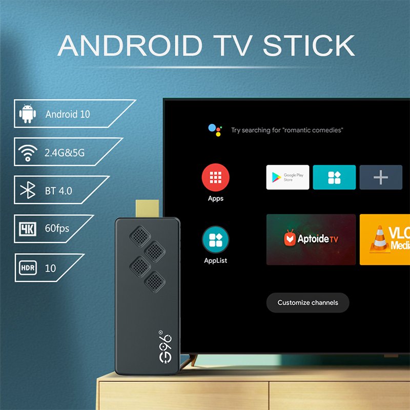 Wholesale TV Stick Smart Android TV USB Dongle Allwinner H313 Dual Wifi Android 13 8K Ultra HD Android Tv Stick