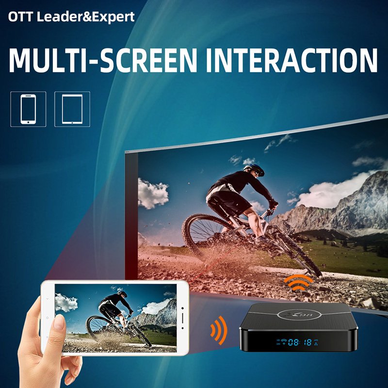 New Arrivals X98 Plus IP TV Box Android 11 Dual Band WIFI 2.4G 5G 100LAN 4K H.265 smart OTT TV Box 4GB 32GB Free Show