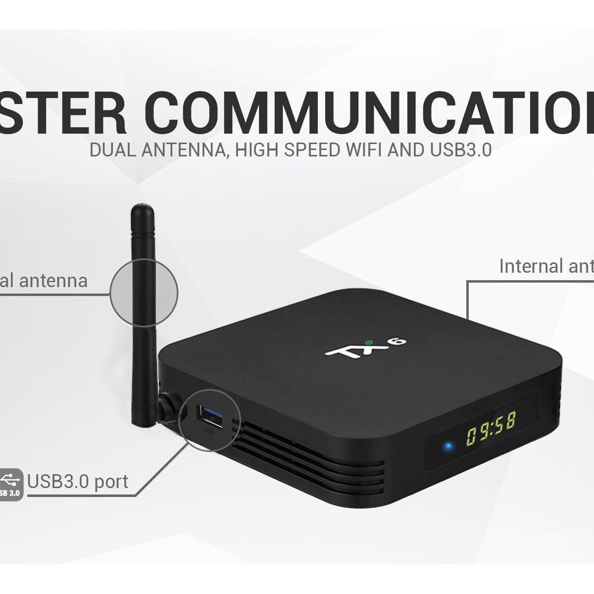 Top Box 4k Smart Android Tv Box 9.0 2GB RAM 16GB ROM TX6 H6 4K Set 4k Quad Core OEM & ODM Android
