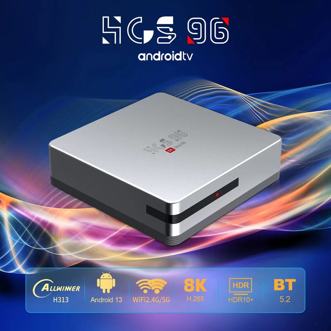Zoku Factory price Wholesale Ready to ship Smart Set Top Box Hcs96 Android TV Box 4k Smart Android 12 Best set-top box