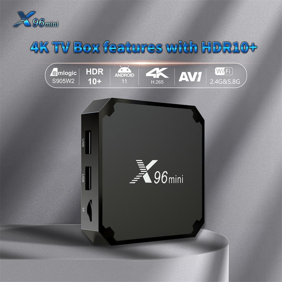 New Arrival Factory Price X96 mini Set Top Tvbox S905W2 Android 11 Smart Tv Box 4K Dual Wifi Tv Box Android 4k 2023