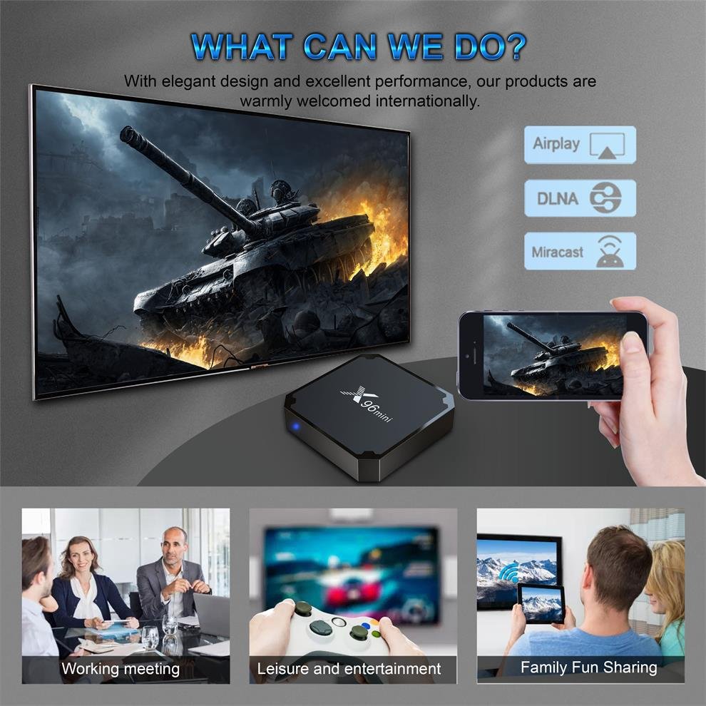 New Arrival Factory Price X96 mini Set Top Tvbox S905W2 Android 11 Smart Tv Box 4K Dual Wifi Tv Box Android 4k 2023