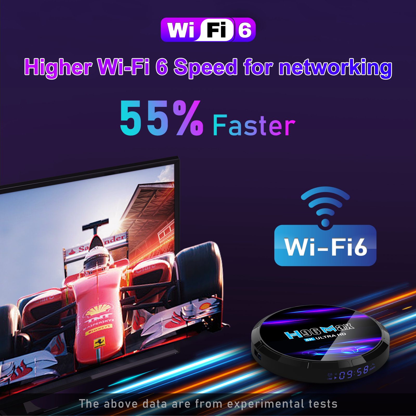 2023 factory direct NEWST Smart Android 12.0 H96 MAX M6 tv box support 8k WIFI 6 allwinner H618 with 2.4G voice remote control