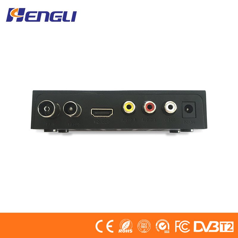 Custom Logo DVB-T2 terrestrial digital tv receiver converter box free to air DVB-T2 STB Set-top box