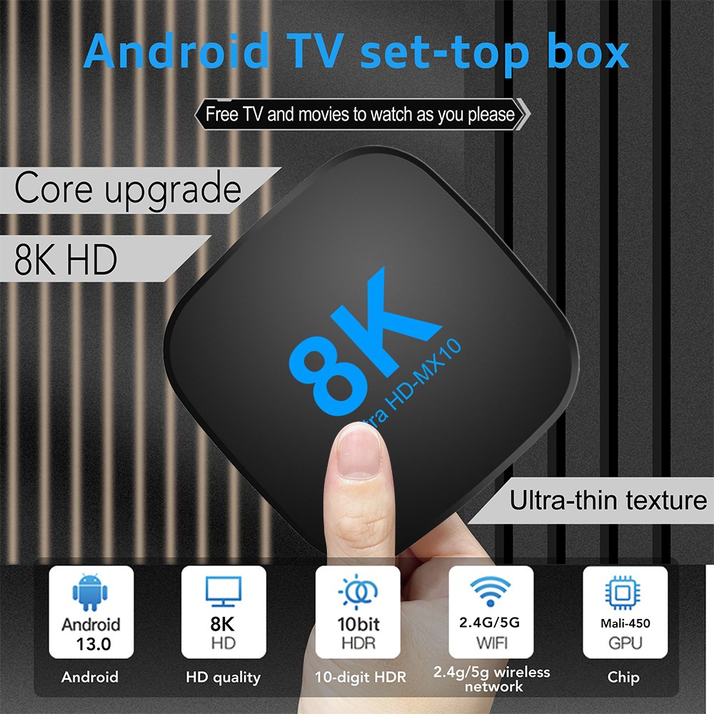 Topleo MX10 8K mini tv box certified smart rk3528 ddr4 mx10 android 13 8k set top box android tv box