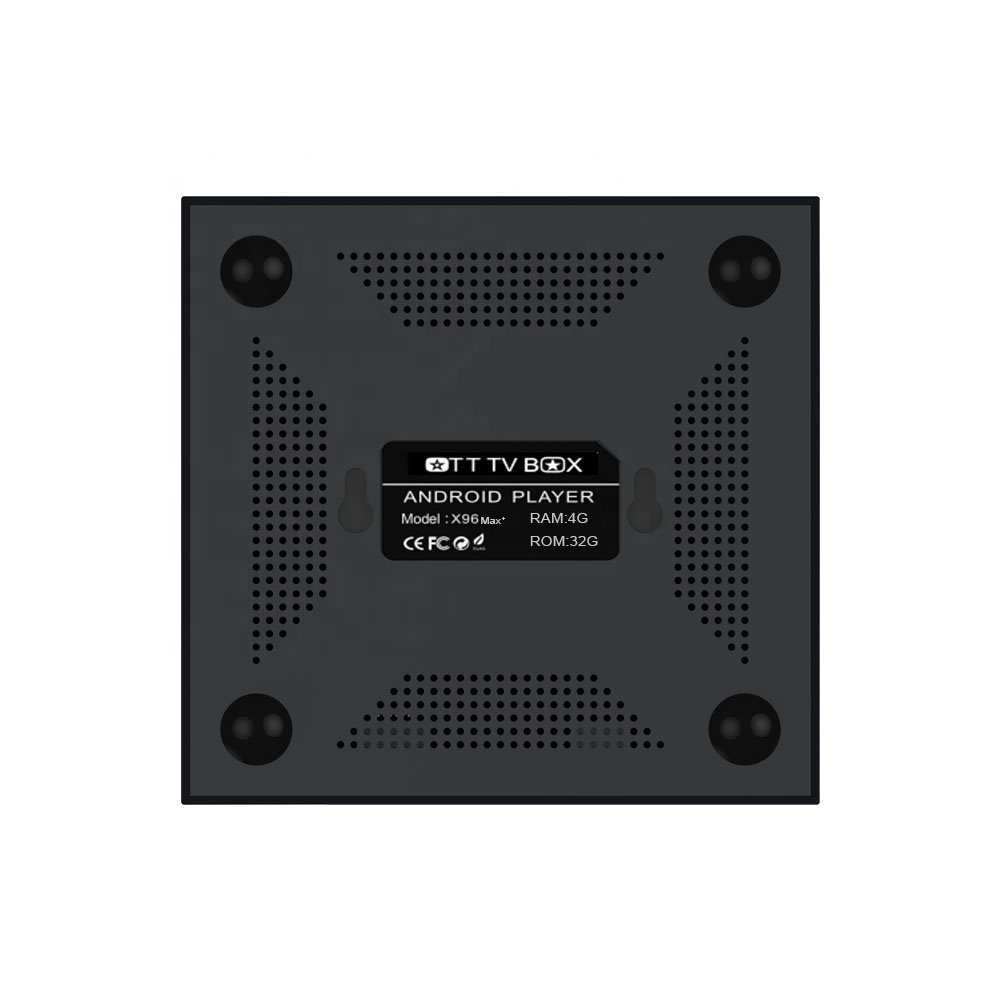 8K Ultra HD Internet Dual Wifi Set Top Box X96 Max+ with Android 9.0 OS Amlogic S905X3 Quad Core Chip USB 3.0 and 2GB/4GB RAM