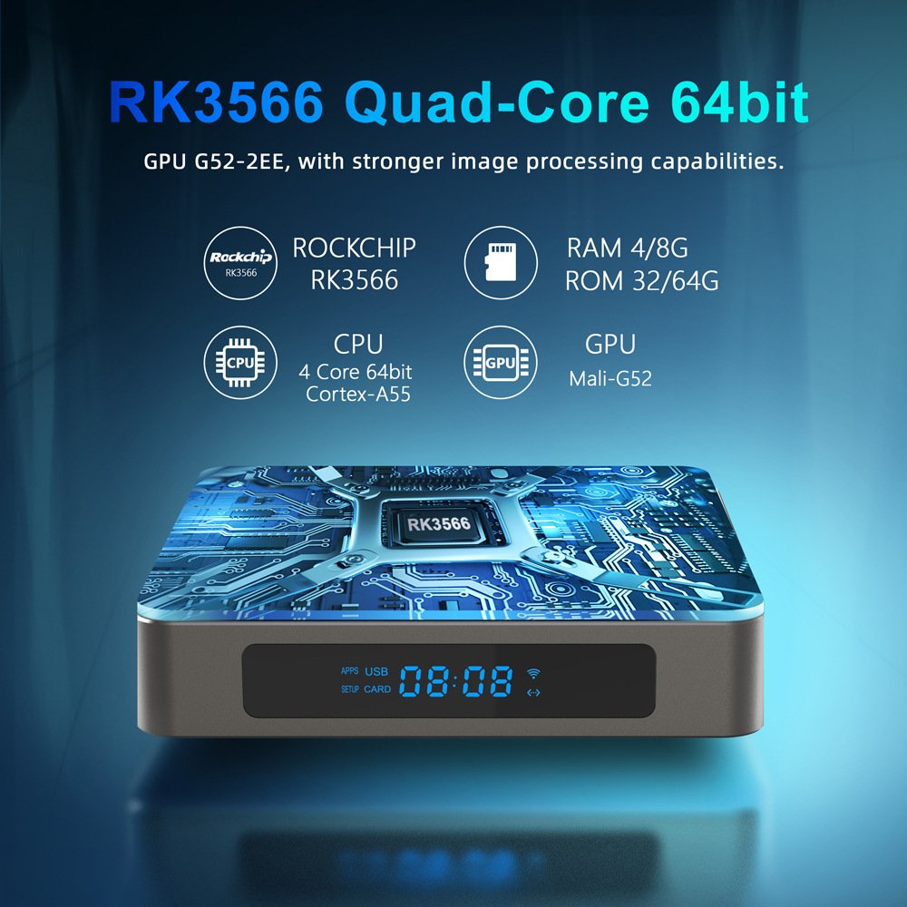 X96 X6 Android 11 network set-top box RK3566 5GWiFi Bluetooth 8K HD tv box TV box