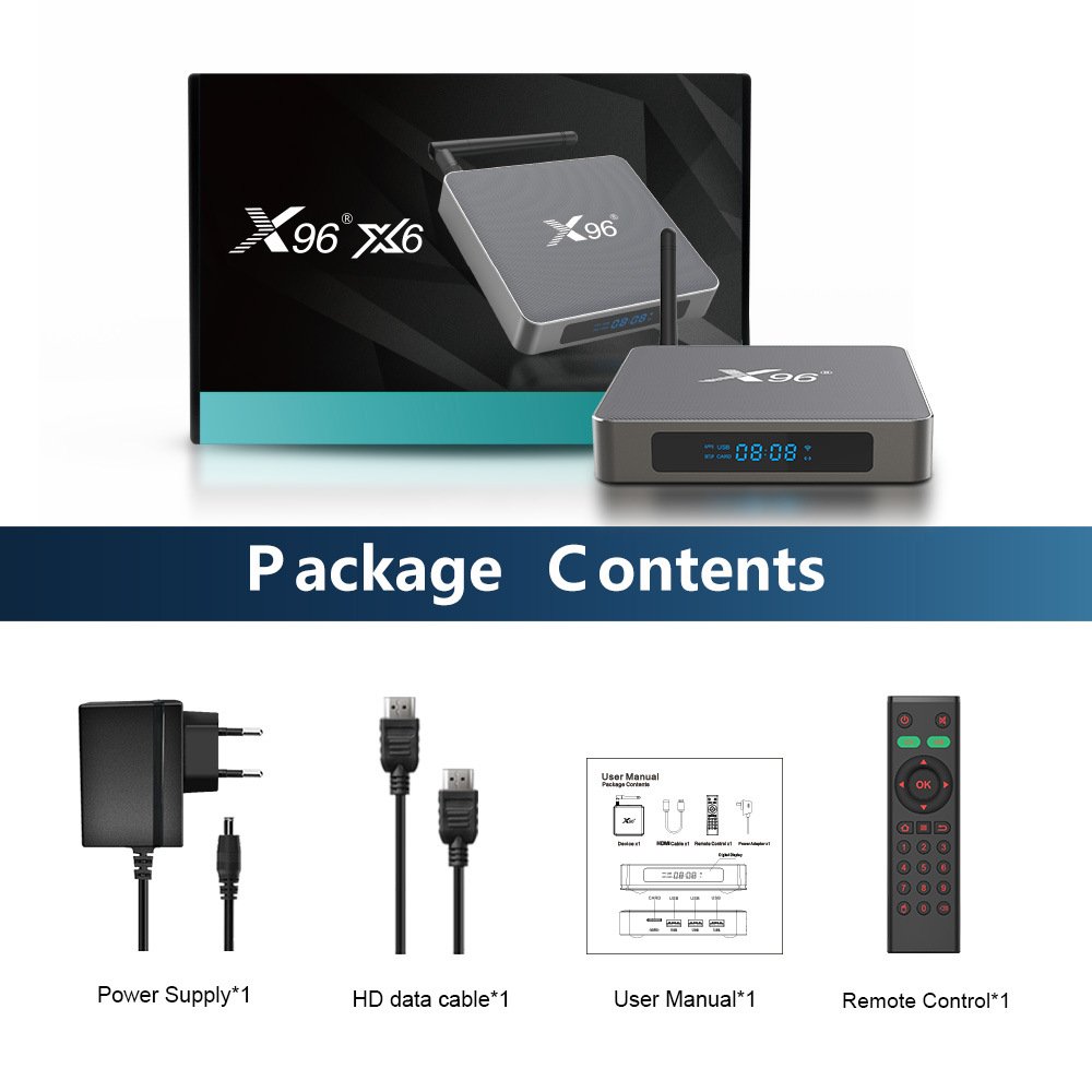 X96 X6 Android 11 network set-top box RK3566 5GWiFi Bluetooth 8K HD tv box TV box