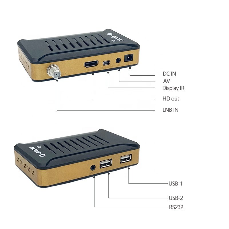 Free DTH set top box Wholesale Price Qsport DVB-S2 Digital TV New FTA Setup Box Free Dish D2H Satellite Receiver for India