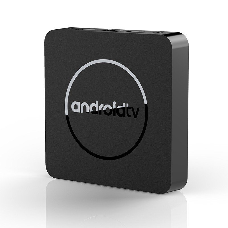 Free OEM logo Androidtv os smart media player Voice Remote Dual Wifi BT Android TV Box Quad Core Set-top box