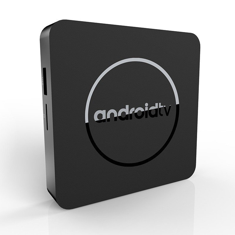Free OEM logo Androidtv os smart media player Voice Remote Dual Wifi BT Android TV Box Quad Core Set-top box