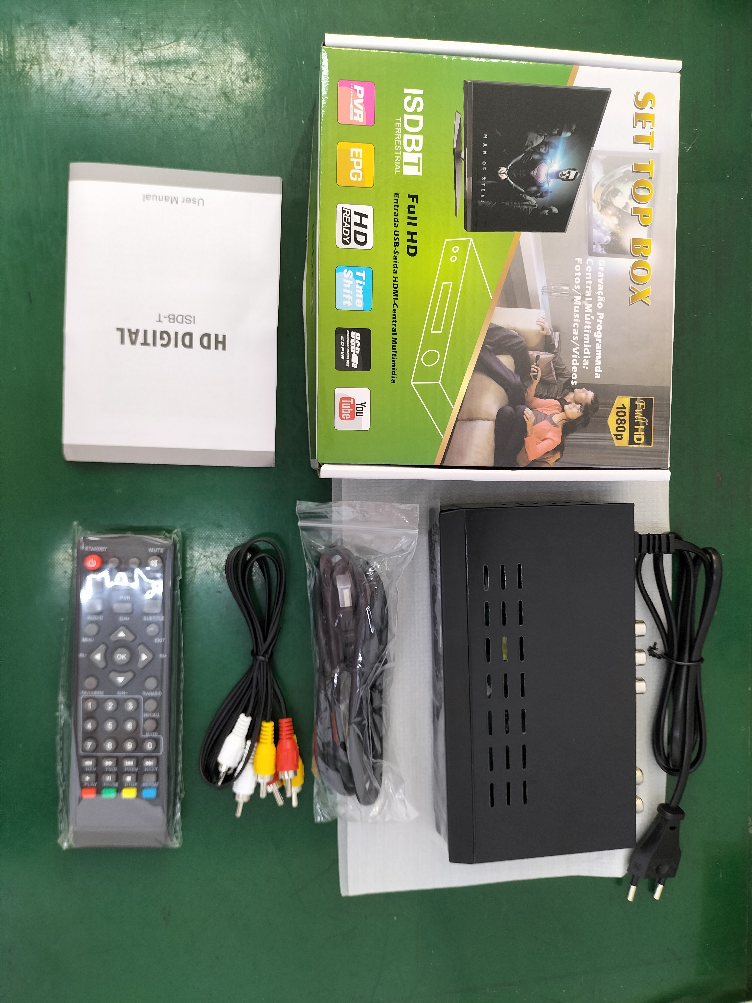 ISDB-T Chile Peru Brazil Argentina South America Decodificador de TV FTA Tuner Convertor FactoryOEM Digital TVDecoder SetTopBox