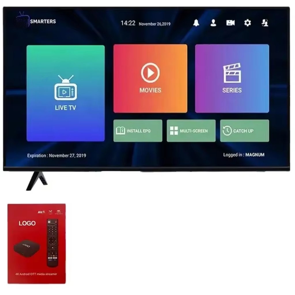 Mega TV Online Stable Set Top IPTVBox smart TV Box Partner Android Quick Delivery 4K HD 2024 HOT selling x96mini