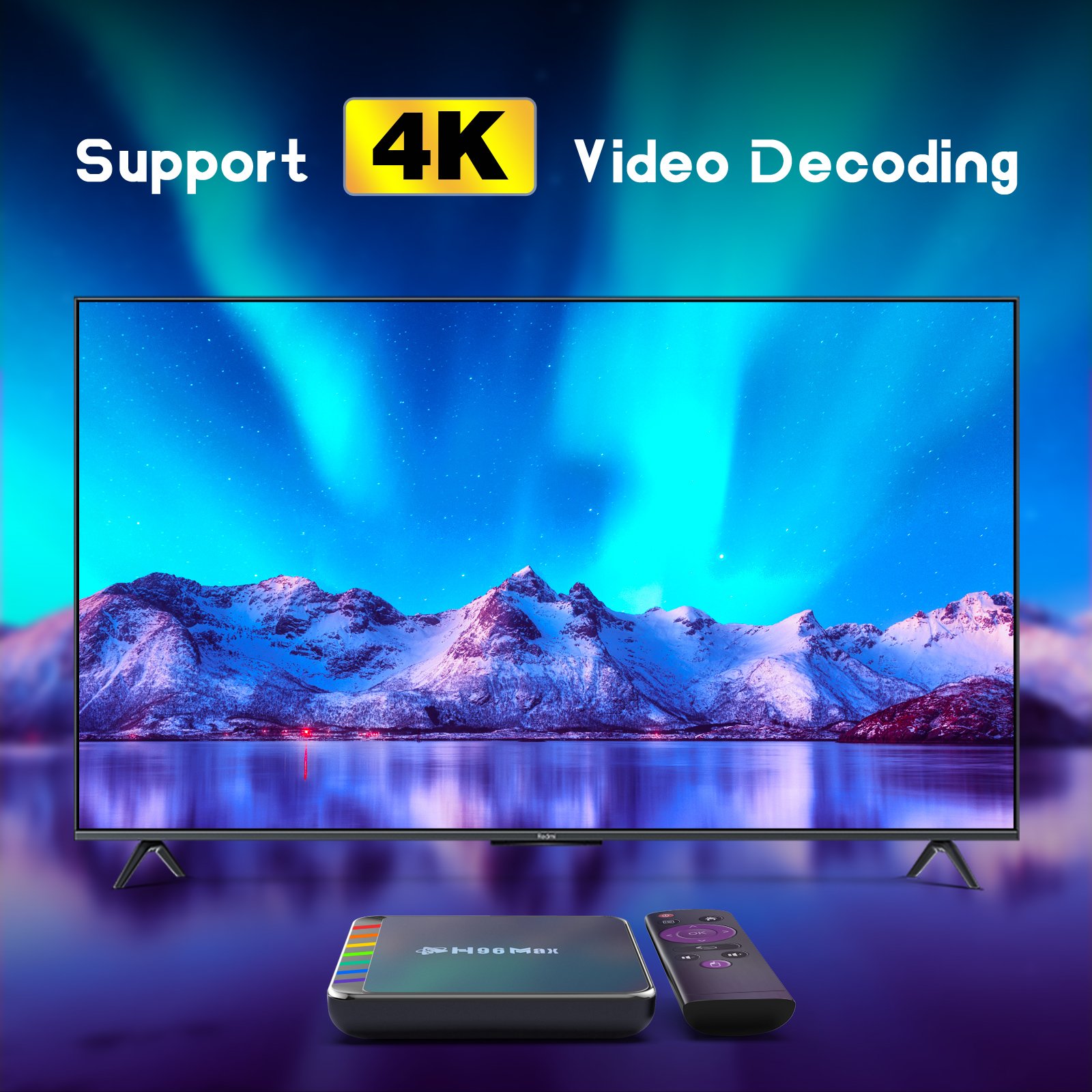Factory Fast Deliverytv Box H96Max W2 Amlogic S905W2 Set Top Box BT5.0 Smart Tv Box Support STB H96MAX