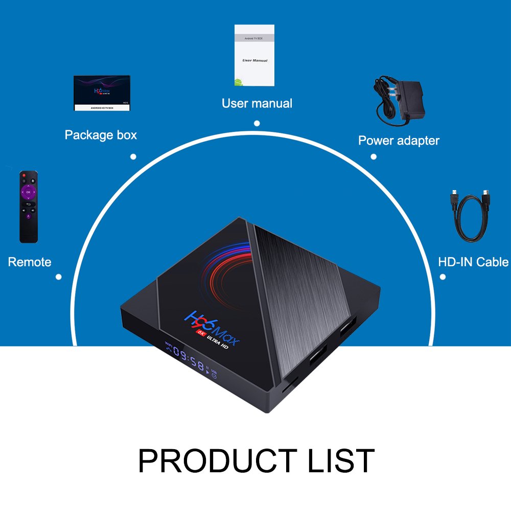 Everycom H96MAX Set-Top Box Android 10.0 Wi-Fi