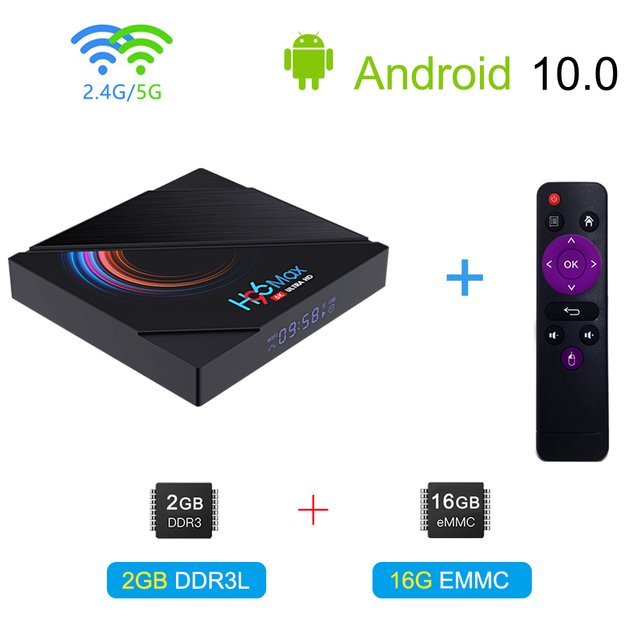 Everycom H96MAX Set-Top Box Android 10.0 Wi-Fi