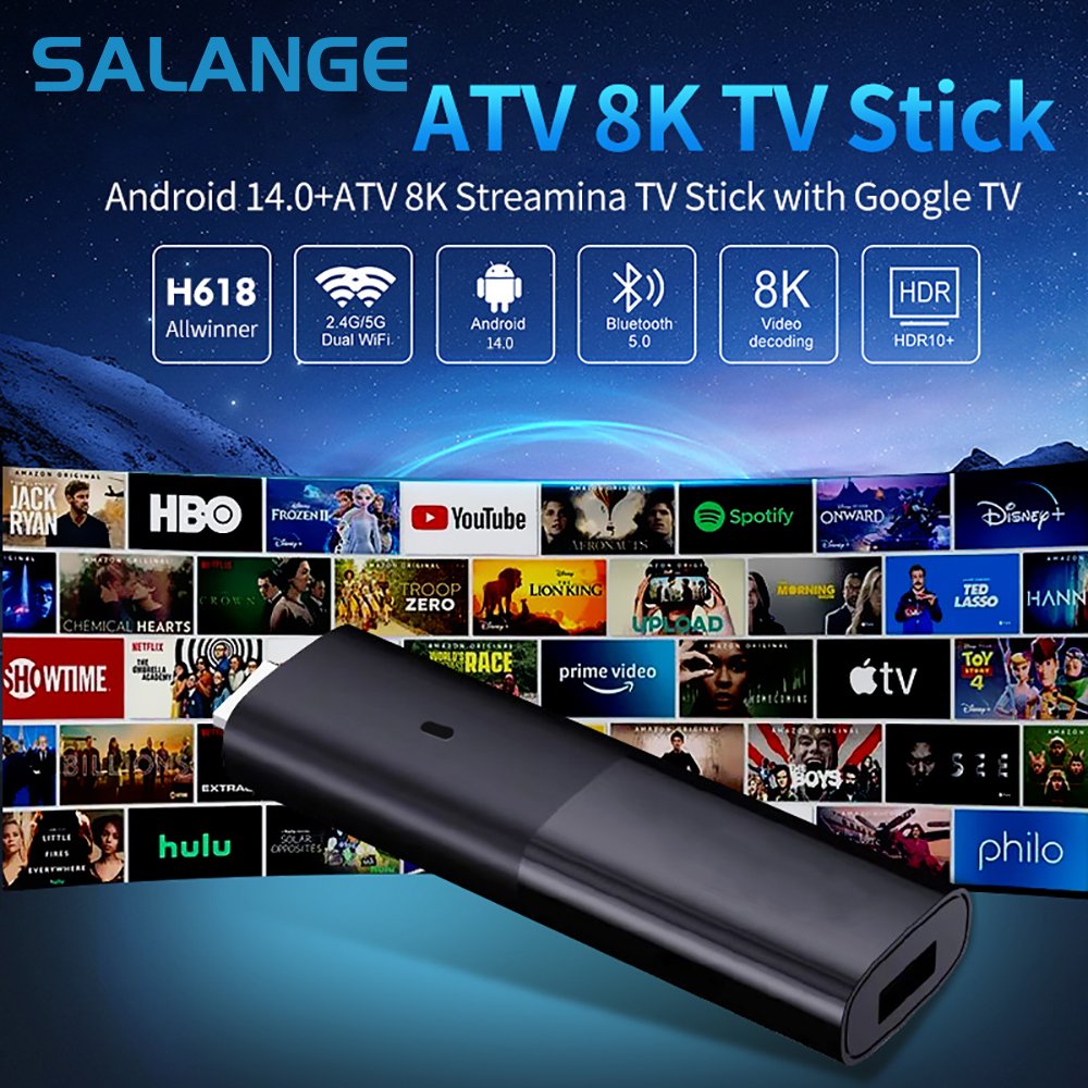 P98 all-round H618 network player 4K high definition USB Streaming TV Stick 4k M98 Y10 Smart tv box 4k android 14 tv stick