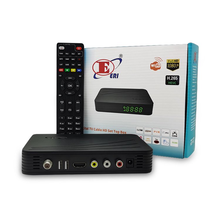 China Professional Hot Selling software Hardware Customization MPEG 4 H.264 HEVC H.265 HD dvb-c Cable tv digital tv set-top box