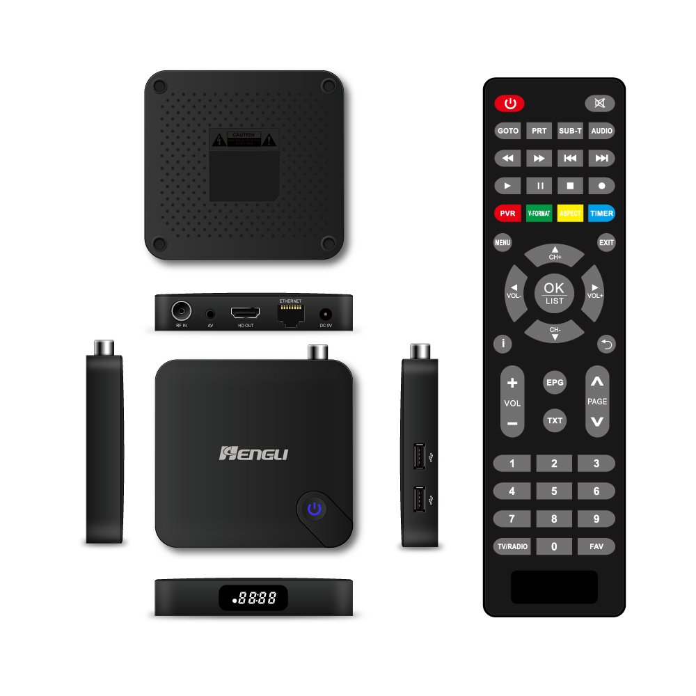 Factory Decoder Hd Set top box dvb-t2 Linux system Dvb-t2 set-top box 4k Audio AC4 smart tv box with logo