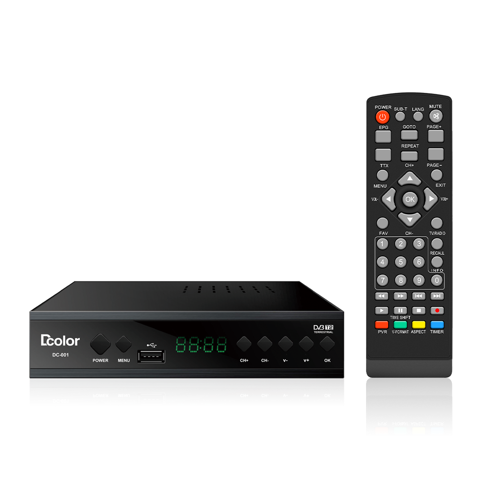 Factory Customized DVB-T2 Terrestrial Digital Receiver H264 TV Receive WIFI MPEG4 Set Top Box