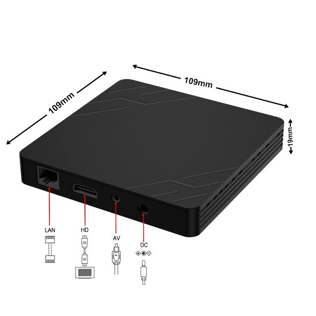High definition TV set-top box cross-border Android 9.0 Jingchen S905 network player 2.4G+5G dual WiFi TV set-top box
