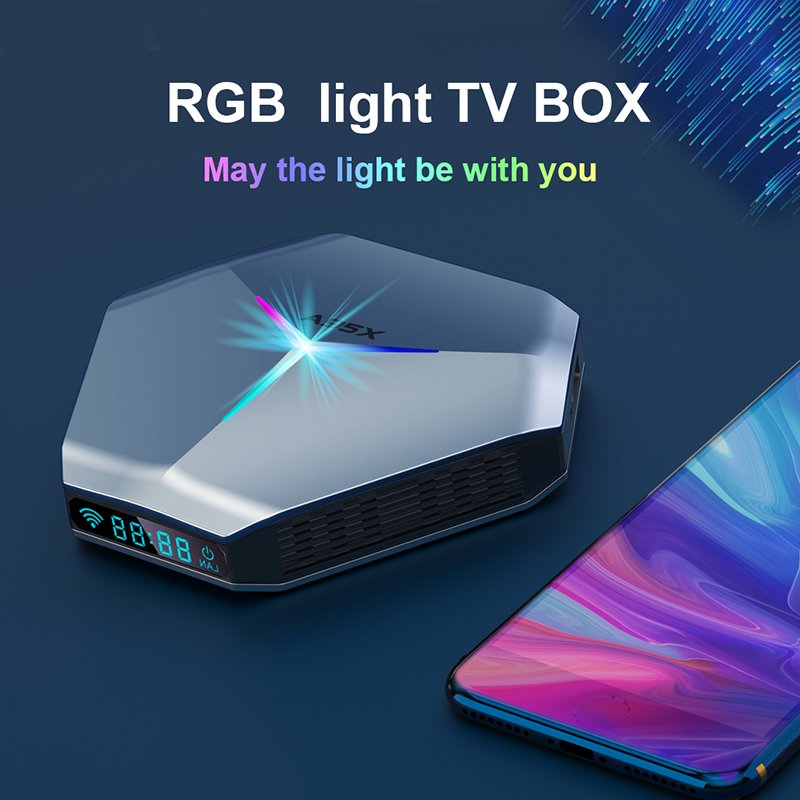 Android 11 tv box A95X F4 Amlogic S905X4 chipset 8K Dual Band Wifi 4GB Ram Smart Set Top Box