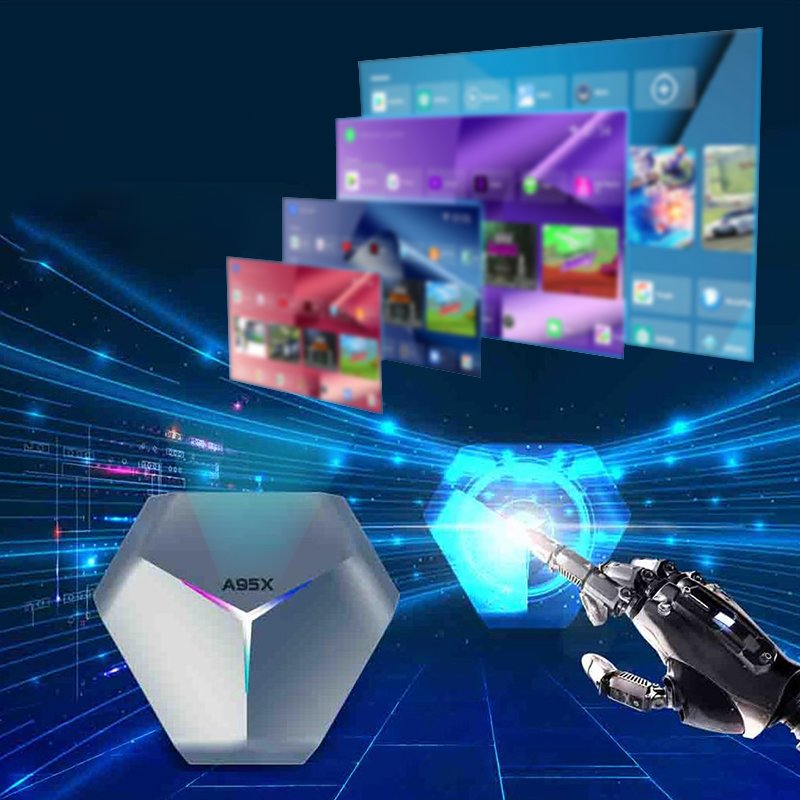 Android 11 tv box A95X F4 Amlogic S905X4 chipset 8K Dual Band Wifi 4GB Ram Smart Set Top Box