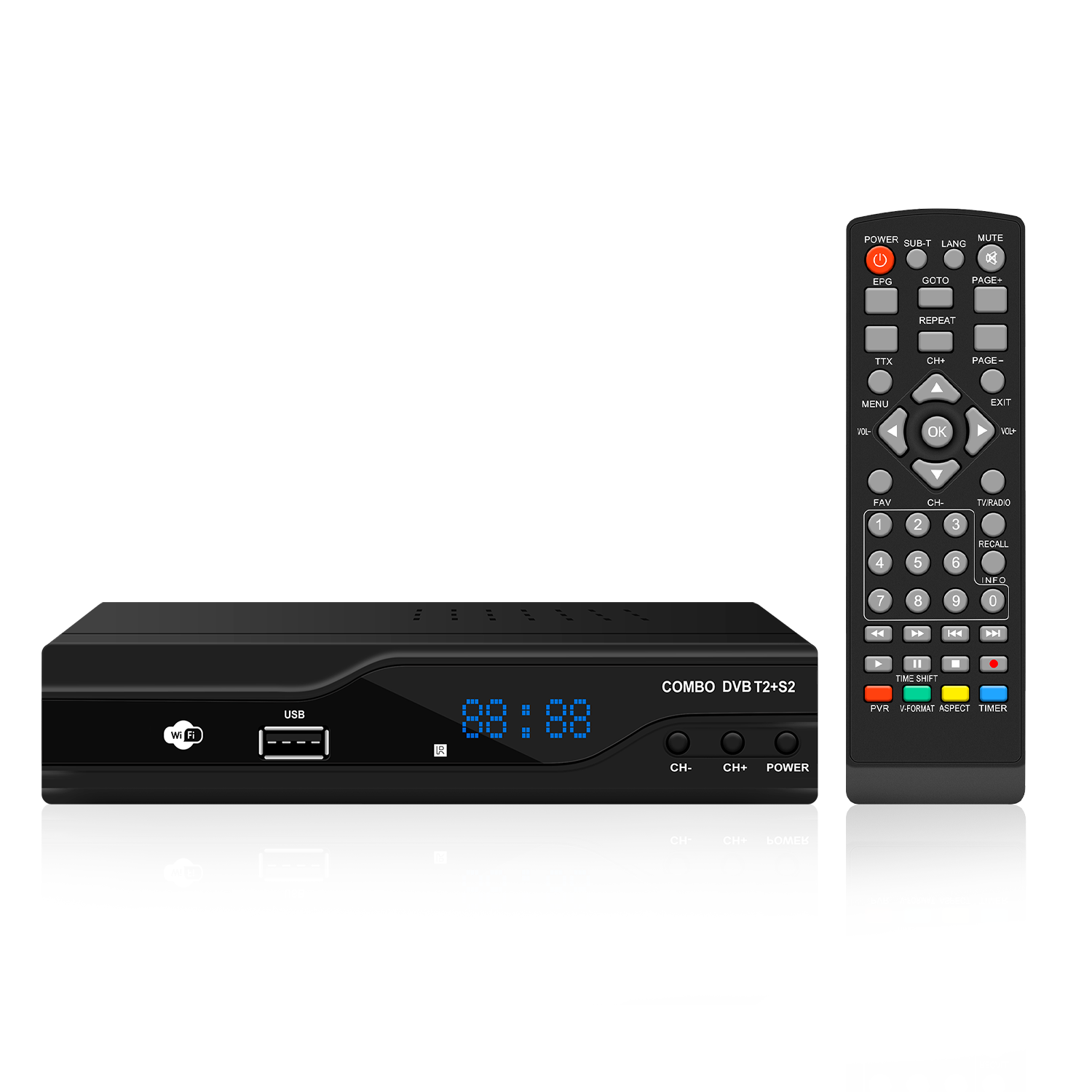 Combo Dvb-T2/S2 Set Top Box DVB-T2 Receiver FTA Smart TV Receiver LCN Support T2 S2 set-top box