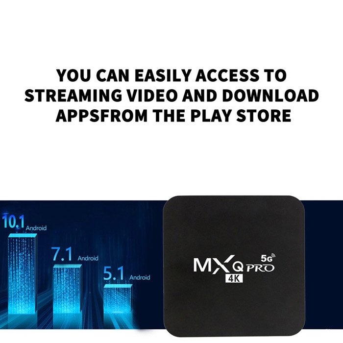Smart TV Box Android Amlogic S905w Allwinner 2GB 16GB 2.4G 5G WIFI Google Android TV Box Media Player MXQPRO Set top box