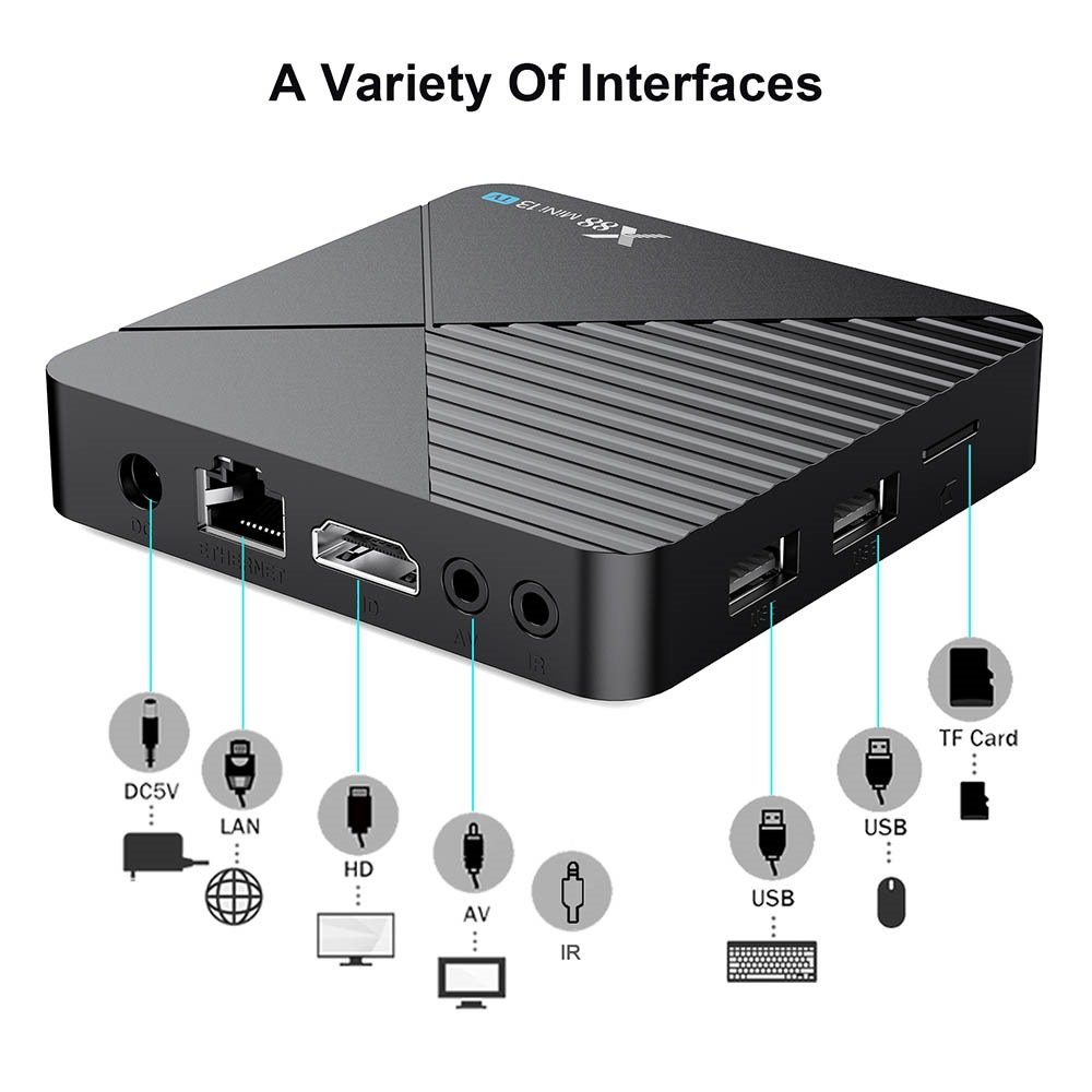 4K h.265 Android streaming TV Box lifetime IPTV 5G/2.4G Dual Wifi Factory Discount Smart OTT STB Set-top Box Ready to Ship