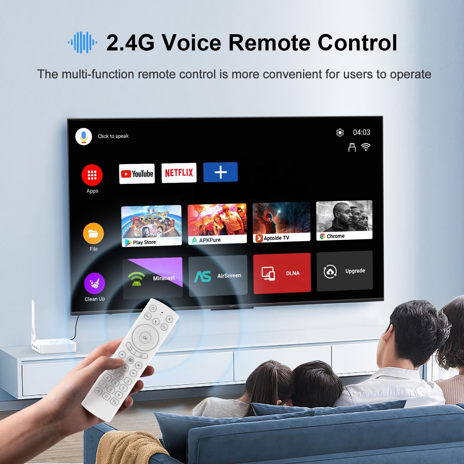 H96Max M12 Set-top Box TV BOX Wifi BT5.0 Android Remote Control 8K 4K 1080p for movie drama mini AI smart TV Box